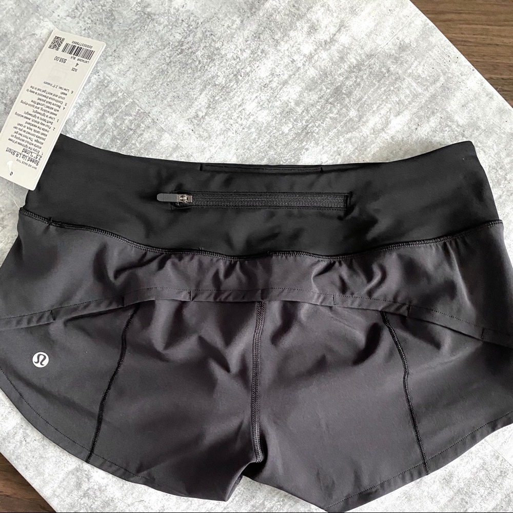 NEW! Lululemon Black Speed Up Shorts